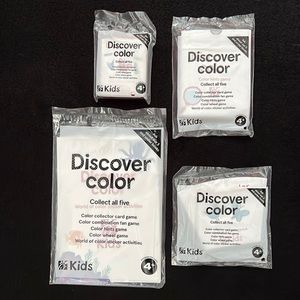 Discover Color Set of 4 Chick-fil-A Kids Meal Activity Toys NEW Sealed
